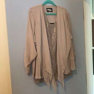 Ursula 20W formal blouse two piece like new